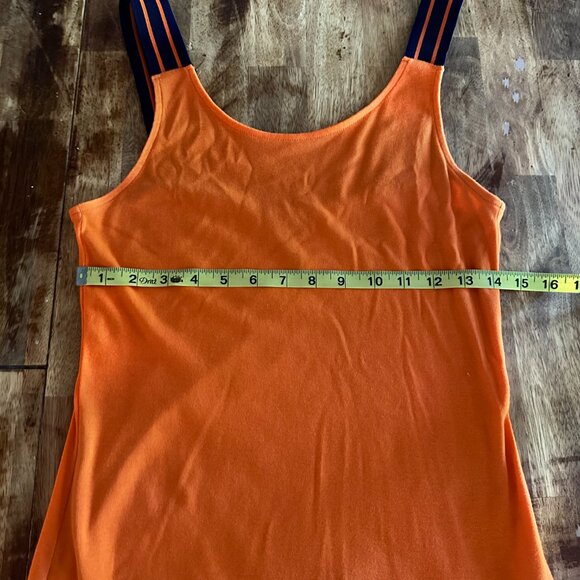 Vintage Ralph Lauren LRL Orange Sleeveless Women's Dress - Picture 7 of 9